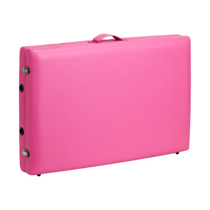 Klappbare Massageliege aus Holz Komfort Activ Fizjo 2 Segmente rosa schwarz Holz