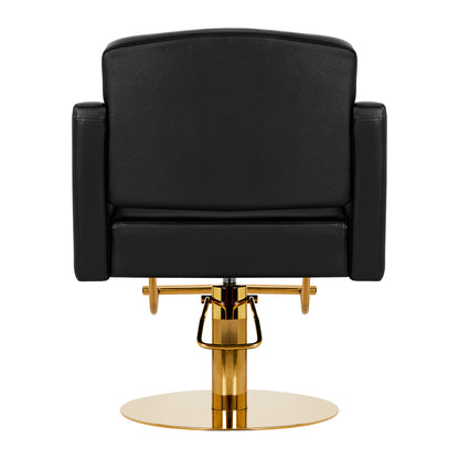 Friseurstuhl Gabbiano Turyn Schwarz Gold