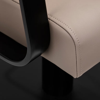 Gabbiano Porto-BM Friseurstuhl schwarz beige