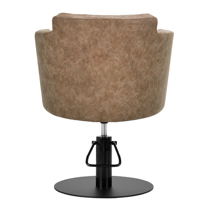 Friseurstuhl Gabbiano Roma old Braun