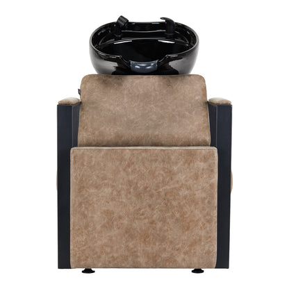 Friseur-Waschstuhl Modena Schwarz Antik