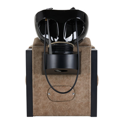 Friseur-Waschstuhl Modena Schwarz Antik