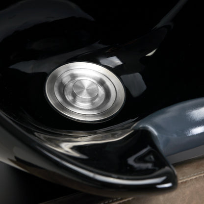 Friseur-Waschstuhl Modena Schwarz Antik