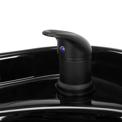 Friseur-Waschstuhl Modena Schwarz Antik