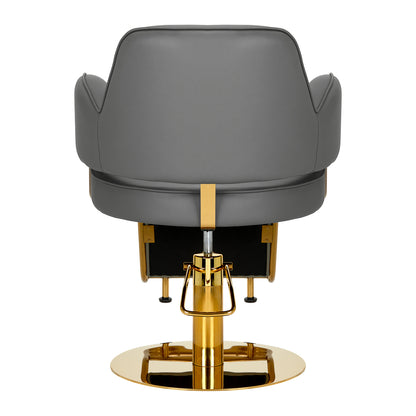 Friseurstuhl Gabbiano Linz NQ Gold Grau