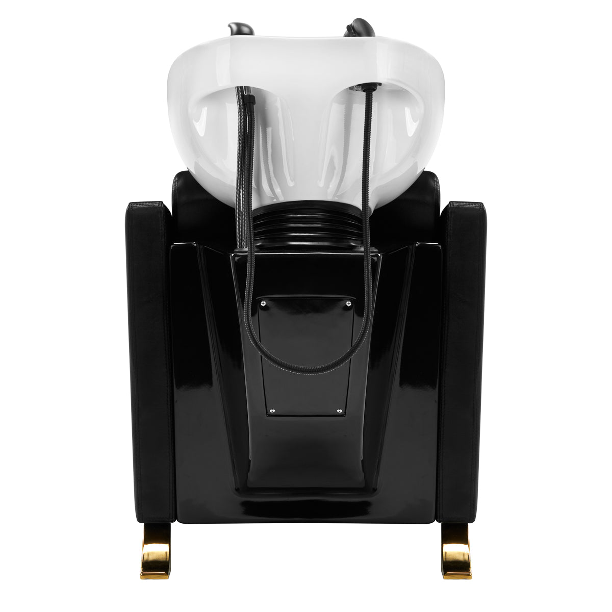 LUXUS Friseur-Shampoostuhl schwarz