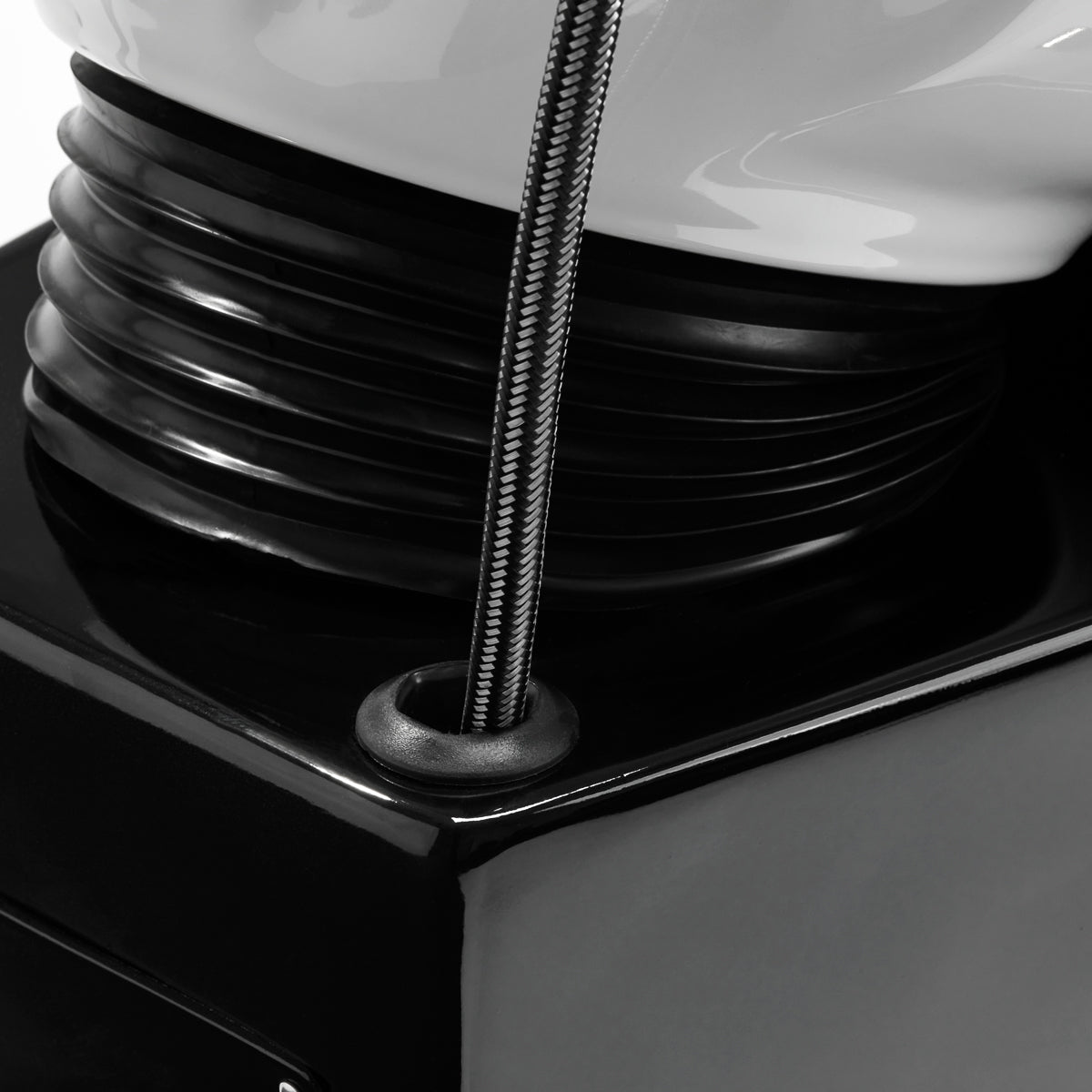 LUXUS Friseur-Shampoostuhl schwarz