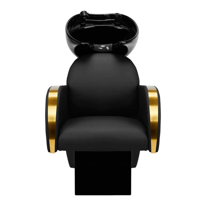 Gabbiano Friseur-Waschstuhl Málaga gold schwarz