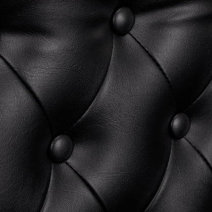 Gabbiano Friseurstuhl de Luxe schwarz-gold