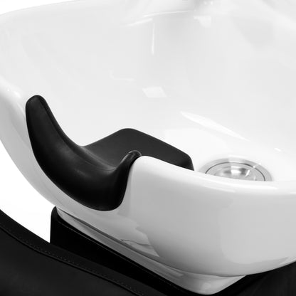 Gabbiano elektrischer Friseur-Waschstuhl TRYCHO schwarz