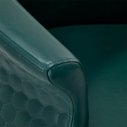 Gabbiano Friseurstuhl Wersal Goldflasche grün