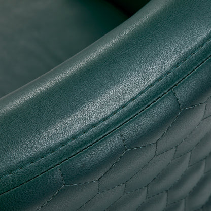 Gabbiano Friseurstuhl Wersal Goldflasche grün