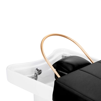 Gabbiano Friseurwaschbecke Liege Head Spa schwarz