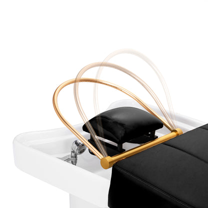 Gabbiano Friseurwaschbecke Liege Head Spa schwarz