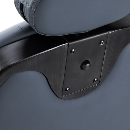 Francesco Barbierstuhl mit Gestell aus Graphit