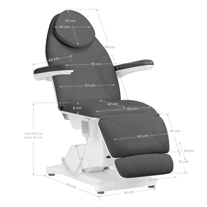 Elektrische Kosmetikliege SILLON BASIC 3 motoren grau zweite Kategorie