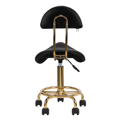 Kosmetikhocker 6001-G gold schwarz zweite Kategorie